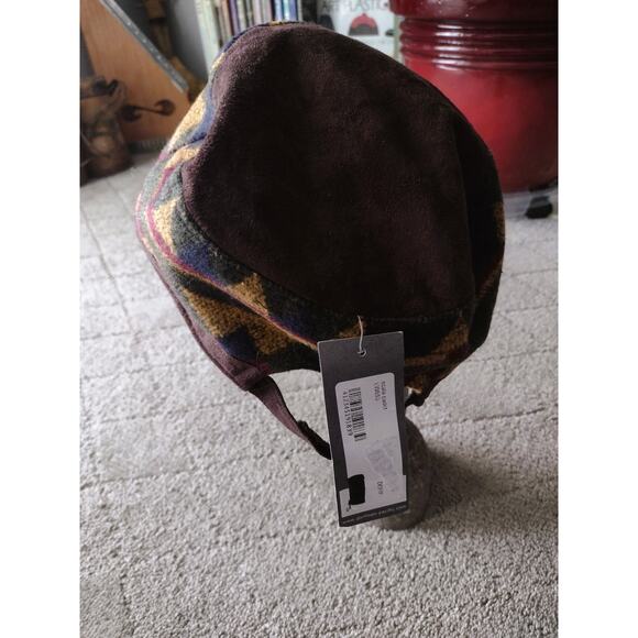 New Multi-color Blanket Wool Cadet Cap Hat By Scala Pronto - Picture 4 of 10